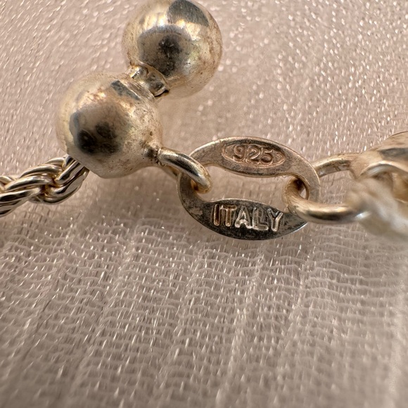 S925 Diamond Cut Rope Chain | Silver | Adjustable - Picture 5 of 5